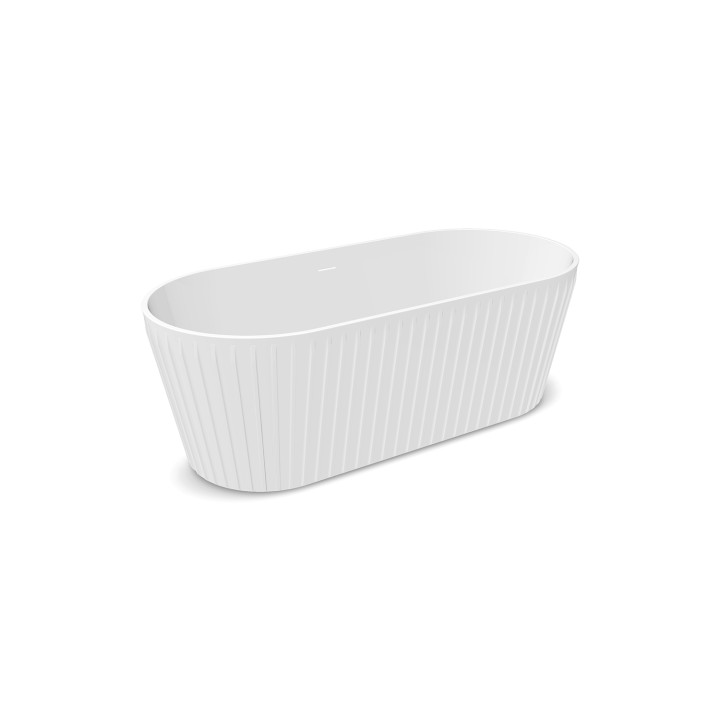 SOME MUFFIN WANNA WOLNOSTOJĄCA 1590X740X565 AKRYLOWADM608-1600T BIAŁY POŁYSK+KOREK KLIK KLAK BIAŁY POŁYSK DR01WH*