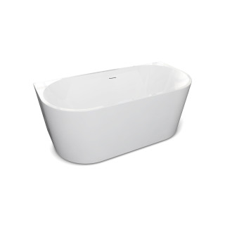 SOME EMMA WANNA PRZYŚCIENNA 1700X800X580 AKRYLOWA DM927C-1700 BIAŁY POŁYSK + KOREK KLIK KLAK CZARNY MAT DR01MB*