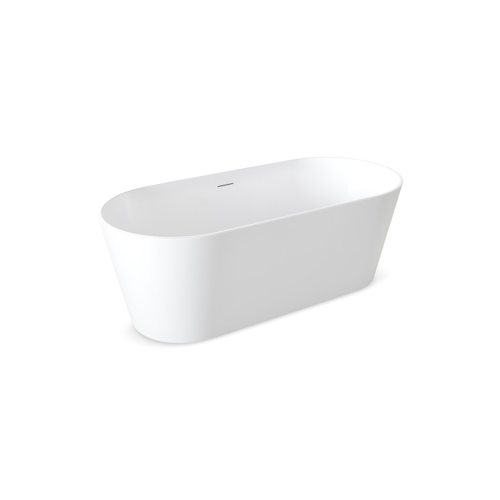 SOME GLOW WANNA WOLNOSTOJĄCA 1590X740X560 AKRYLOWA DM938-1600T BIAŁY POŁYSK + KOREK KLIK KLAK BIAŁY MAT DR01MW*