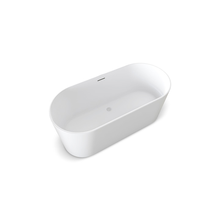 SOME GLOW WANNA WOLNOSTOJĄCA 1590X740X560 AKRYLOWADM938-1600T BIAŁA POŁYSK+KOREK KLIK KLAK BIAŁY POŁYSK DR01WH*