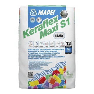 KLEJ KERAFLEX MAXI S1 SZARY 25KG. MAPEI wycofany nowy KERAFLEX MAXI S1 ZERO