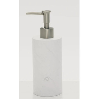 Kamienny dozownik do mydła TATRY - okrągły (Biały) 70 x 70 x 140