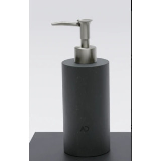 Kamienny dozownik do mydła TATRY - okrągły (Czarny) 70 x 70 x 140