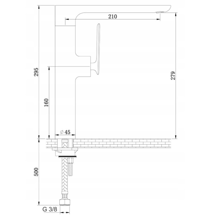 BATERIA KUCHENNA EXPERIENCE GOLD BRUSHED Z OBROTOWĄ WYLEWKĄ DQB146EGD