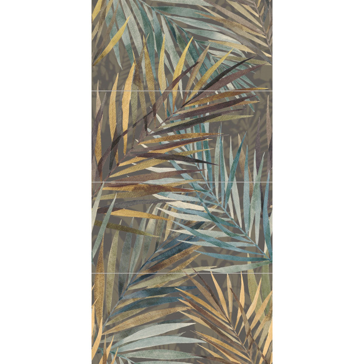 DEKOR ŚCIENNY 4-ELEMENTOWY BIHARA LEAVES 119,8X59,8 GAT.1