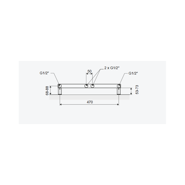 BREGO GRZEJNIK ŁAZIENKOWY 115X50 CM CAPPUCCINO GREX.BR115.CA