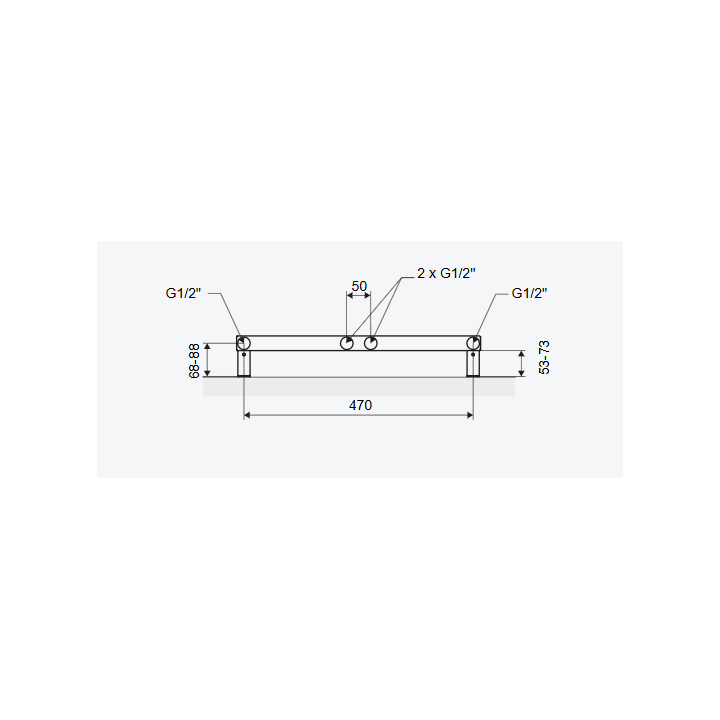 CONTI GRZEJNIK ŁAZIENKOWY 143X50 CM, CAPPUCINO MAT GREX.CO143.CA