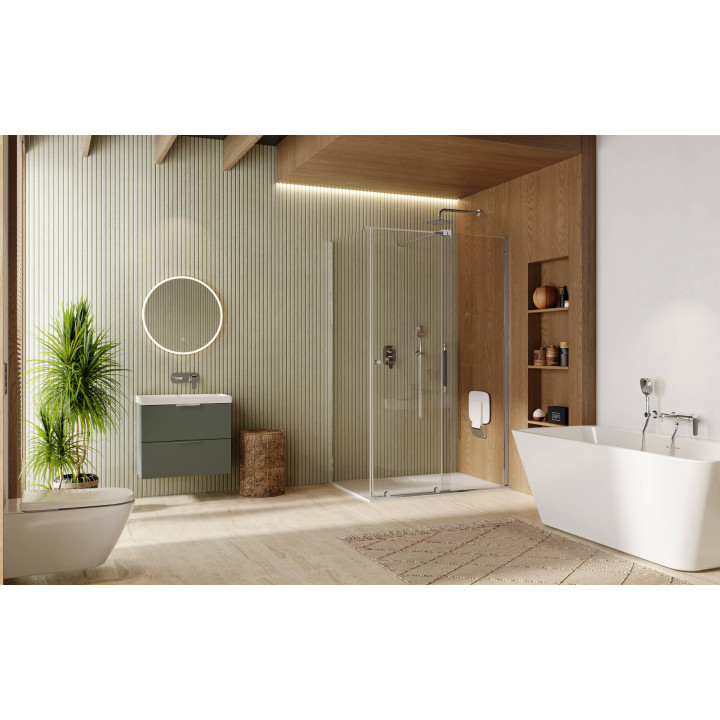 ORTIGO WALK-IN DRZWI PRYSZNICOWE  PRZESUWNE 140 CM ELEMENT STAŁY 2/2, POWŁOKA CLEAN CONTROL KAEX.5007.01.1400.LP2/2