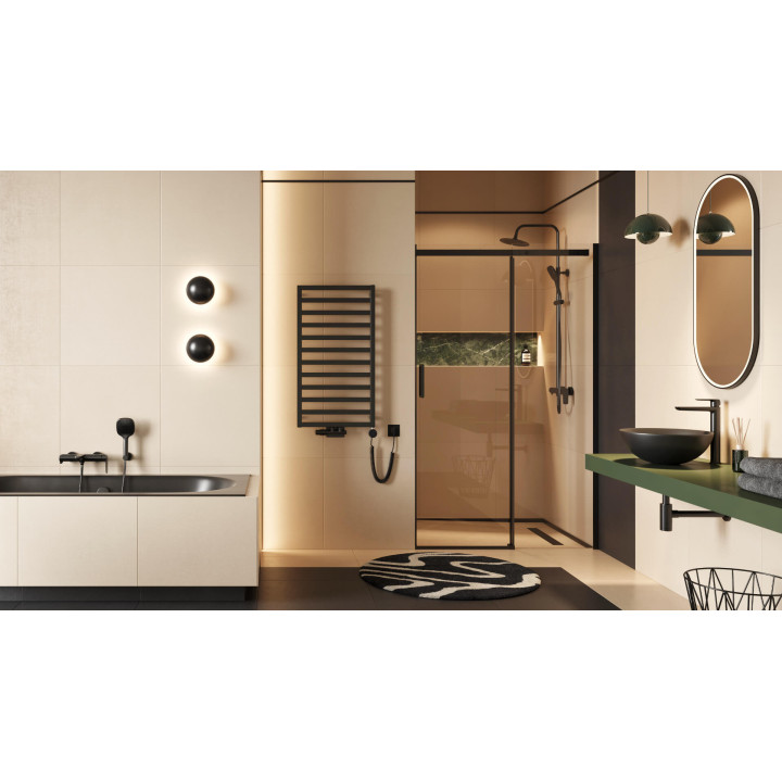 ROLS DRZWI PRZESUWNE140X200CM CZARNY 1/2  KAEX.2612.1400.LP1/2.BL