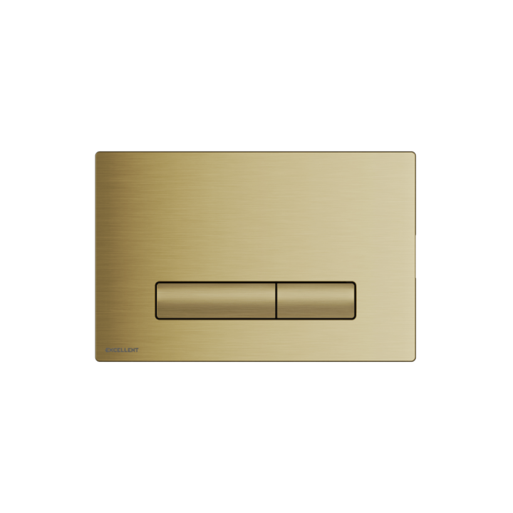 PRZYCISK AURRO DO STELAŻA PODTYNKOWEGO - ZŁOTY SZCZOTKOWANY INEX.AU230.150.GB