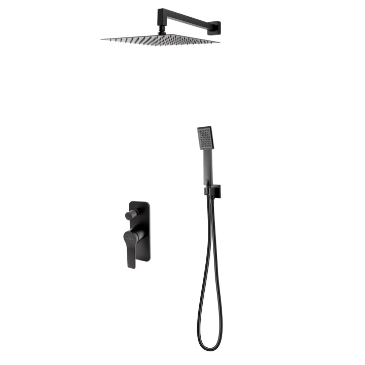 SEPPIA SYSTEM PRYSZNICOWO WANNOWY PODTYNKOWY CZARNY FD1-SPA-7PSET-22