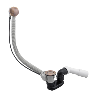 SYFON WANNOWY PRZELEWOWO-ODPŁYWOWY, BRĄZ ANTYCZNY      TK104-1.25BR