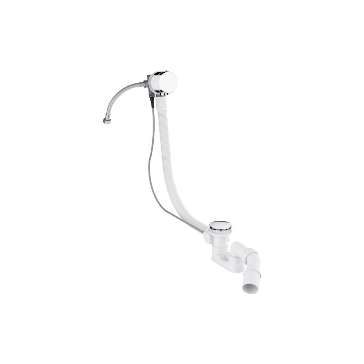 SYFON WANNOWY PRZELEWOWO-ODPŁYWOWO-NAPEŁNIAJĄCY, CHROM       TK122-PLUS-3.01CR