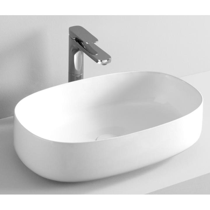 ART CERAM COGNAC UMYWALKA NABLATOWA 55X35 CM, BIAŁA COL003