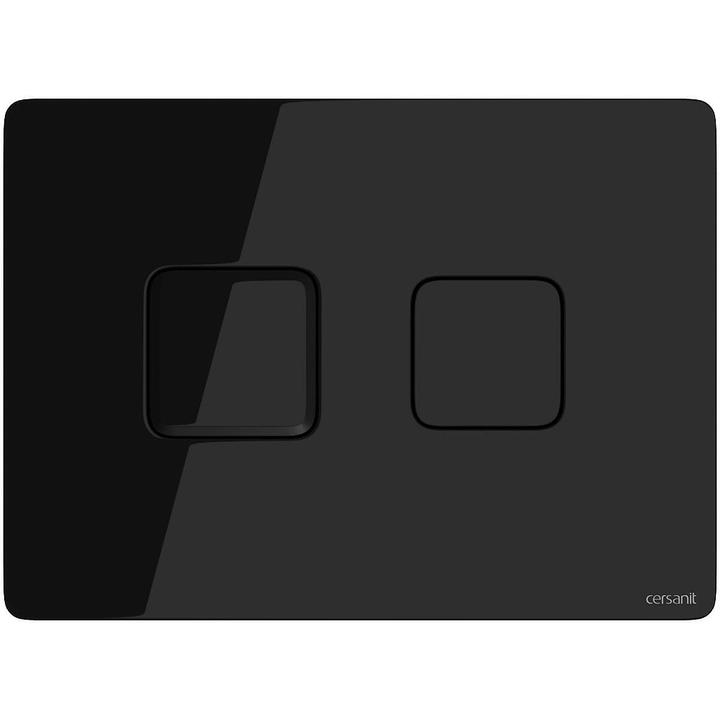 PRZYCISK PNEUMATYCZNY ACCENTO SQUARE SZKŁO CZARNE S97-058