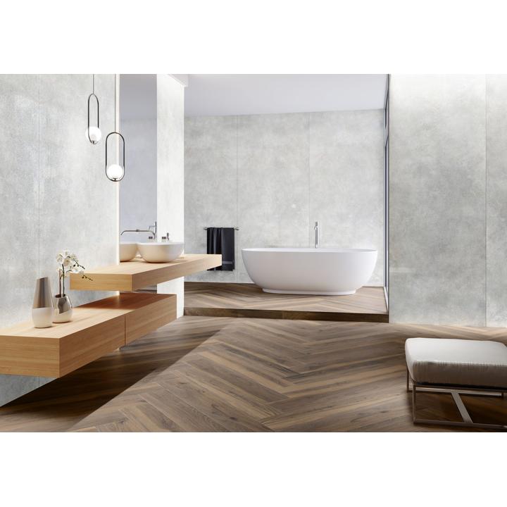 GRES MODERN CONCRETE SILKY CRISTAL SILVER LAPPATO 797x797x8 (1,27)