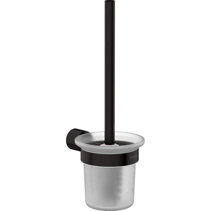 ARNIKA SZCZOTKA WC Z POJEMNIKIEM, WISZĄCA, NERO  ADA_N711
