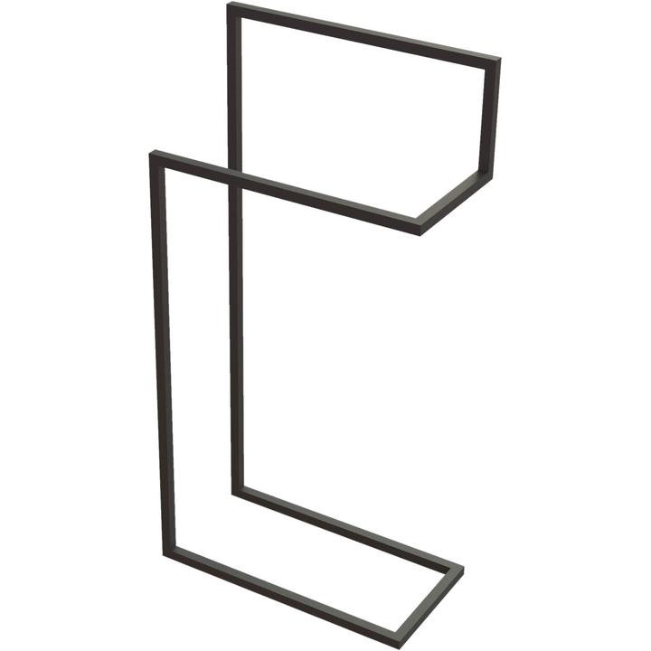 WIESZAK PODŁOGOWY PODWÓJNY MOKKO ADM_N622