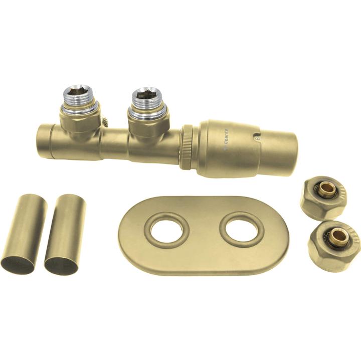 ZAWÓR TERMOSTATYCZNY DO GRZEJNIKA, PRAWY, ZŁOTY MAT, PEX  AGI_RZP1