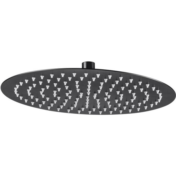 CASCADA FLOKS NERO GŁOWICA NATRYSKOWA STALOWA OKRĄGŁA O300  B7NAC_203K