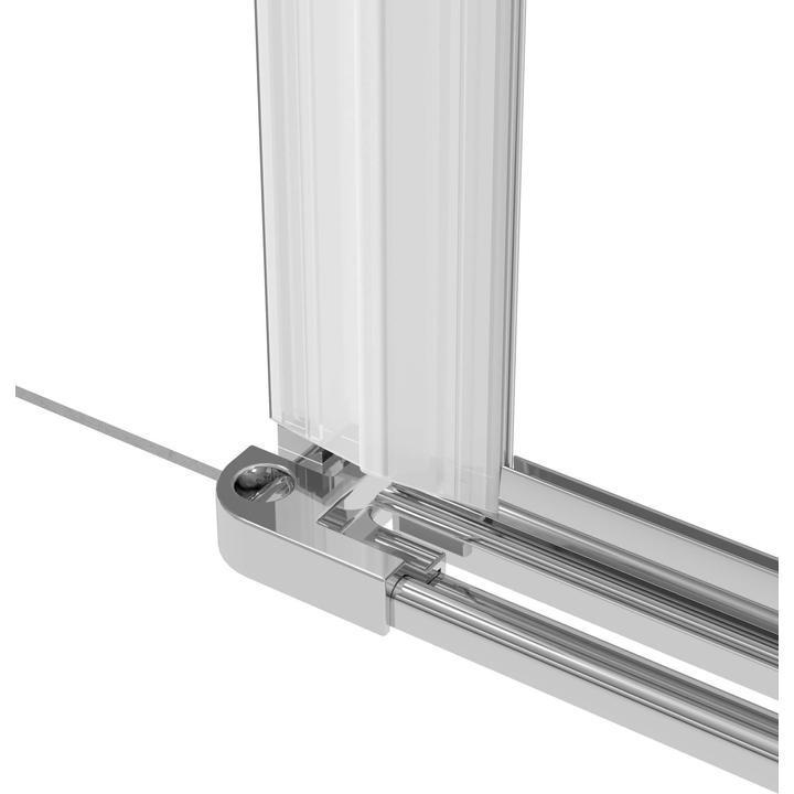 KOMPONENTY KERRIA PLUS DO ZESTAWU WALK-IN + DRZWI (ZABUDOWA WNĘKI) CHROM  KTS_011X