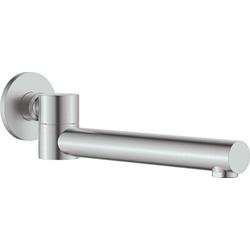 CASCADA STAL SZCZOTKOWANA WYLEWKA OKRĄGŁA SKŁADANA 245 MM  NAC_F87K