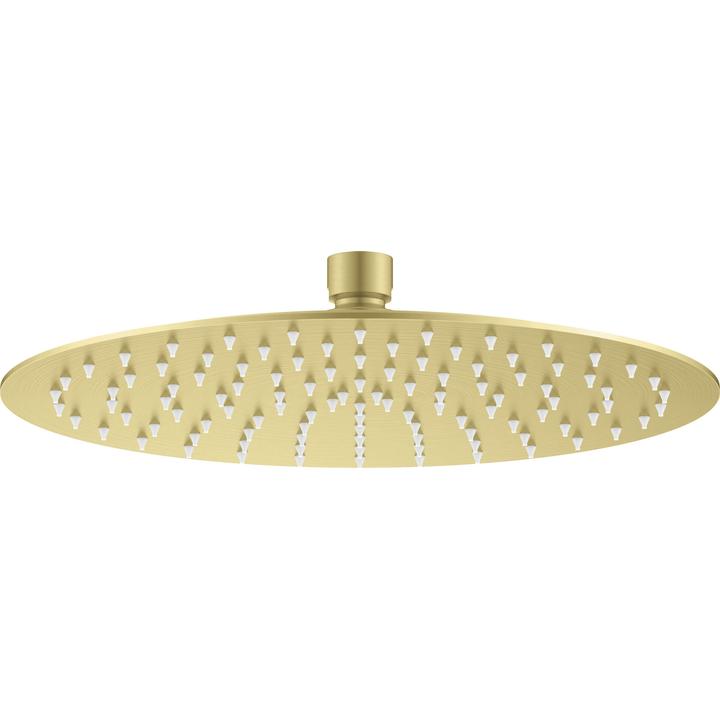 CASCADA ZŁOTO SZCZOTKOWANE GŁOWICA NATRYSKOWA STALOWA OKRĄGŁA O250 MM  NAC_R10K