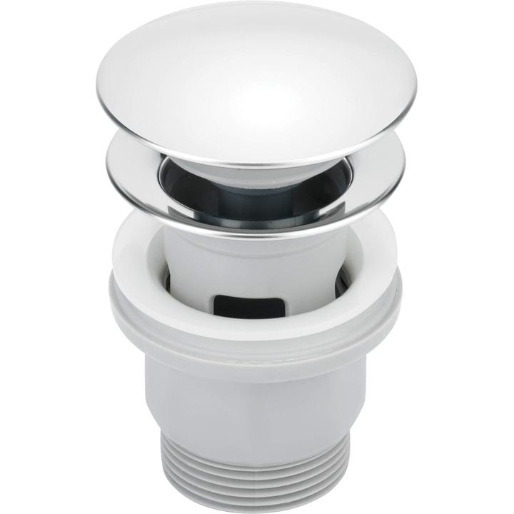 CLICK-CLACK CHROM OKRĄGŁY Z PRZELEWEM  NHC_010P