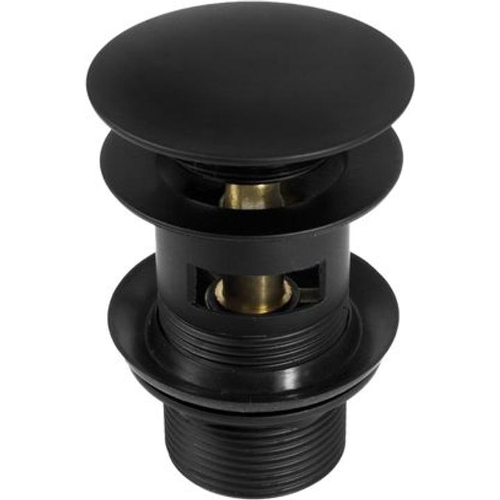 CLICK-CLACK CZARNY OKRĄGŁY Z PRZELEWEM  B7NHC_B10B