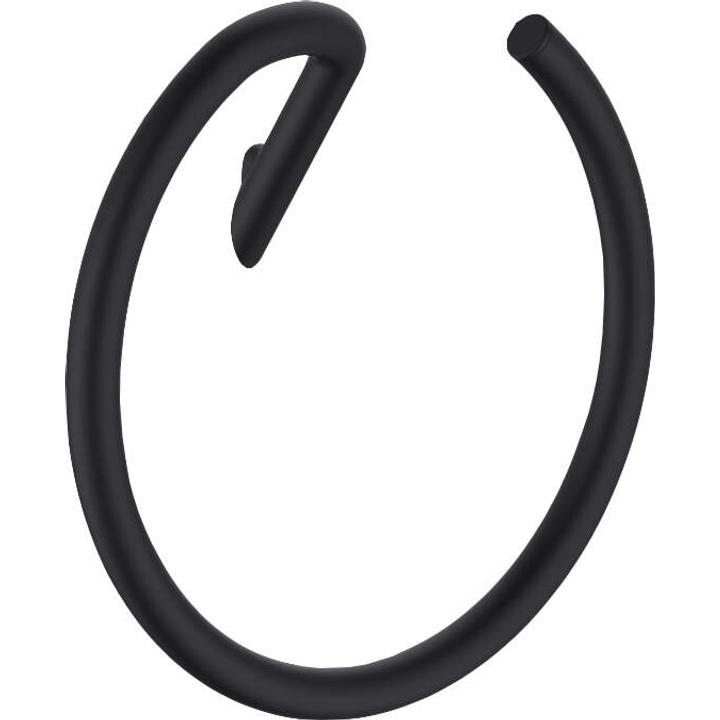 SILIA WIESZAK NA RĘCZNIK, ŚCIENNY OKRĄGŁY, NERO - NOWOŚĆ KWIECIEŃ 2022  ADI_N611