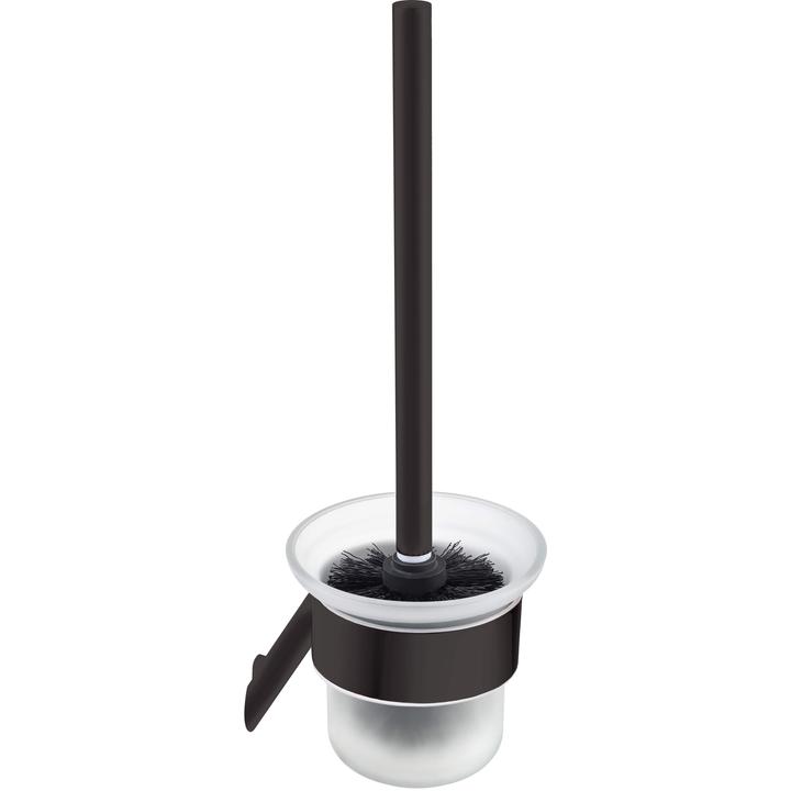 SILIA SZCZOTKA WC Z POJEMNIKIEM, WISZĄCA, NERO - NOWOŚĆ KWIECIEŃ 2022  ADI_N711