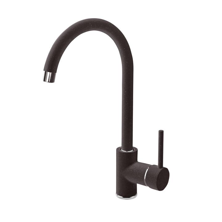 BAT. NEMEZJA GRAFITOWY GRANIT ZLEWOZMYWAKOWA STOJĄCA Z WYLEWKĄ "U"   B7BEN_262M