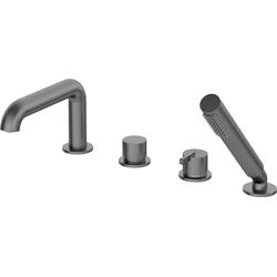 BAT. SILIA TITANIUM WANNOWA 4-OTWOROWA Z KOMPLETEM NATRYSKOWYM  BQS_D14M