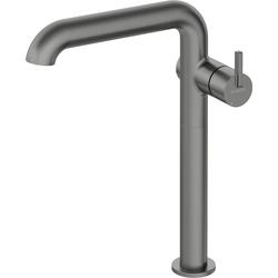 BATERIA UMYWALKOWA SILIA Z PROSTĄ WYLEWKĄ WYSOKA TITANIUM BQS_D24K