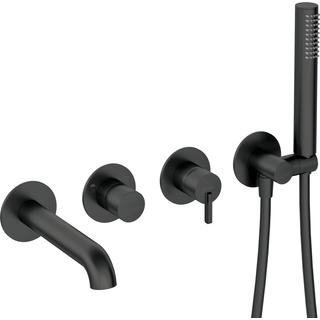 BAT. SILIA NERO WANNOWA 4-OTWOROWA PODTYNKOWA  BQS_N18P