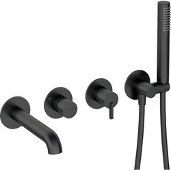 BAT. SILIA NERO WANNOWA 4-OTWOROWA PODTYNKOWA  BQS_N18P