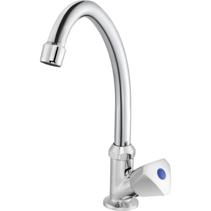 BAT. CHROM UMYWALKOWA STOJĄCA, Z WYLEWKĄ "F", DO WODY ZIMNEJ LUB ZMIESZANEJ  BEZ_026L