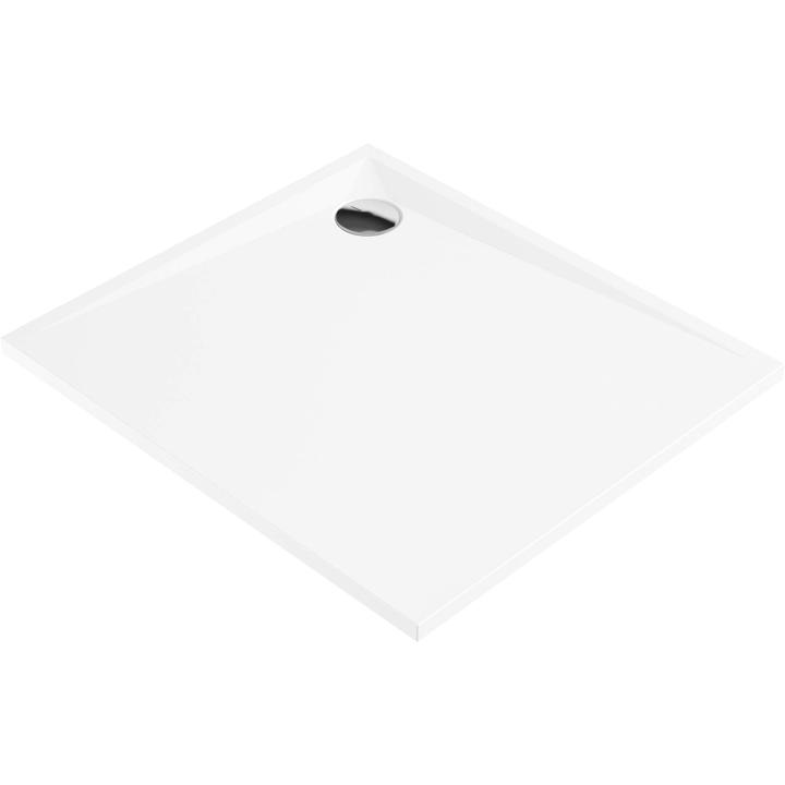 BRODZIK KERRIA PLUS PROSTOKĄTNY BIAŁY AKRYLOWY 80x90 CM SOLID PLUS - NOWOŚĆ  KTS_049B
