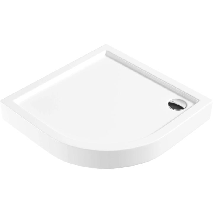 BRODZIK JASMIN PÓŁOKRĄGŁY BIAŁY AKRYLOWY 90 CM - NOWOŚĆ  KGJ_053B