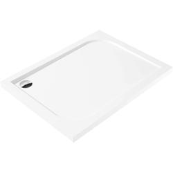 BRODZIK CUBIC PROSTOKĄTNY BIAŁY, AKRYLOWY, ODPŁYW 90 MM, 100x80 CM  KTK_046B