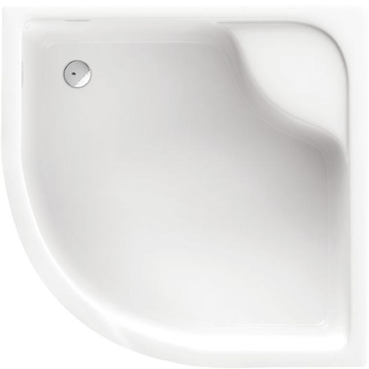 BRODZIK DEEP PÓŁOKRĄGŁY, AKRYLOWY, 28 CM GŁĘBOKOŚCI, ZE STELAŻEM, 80 CM B7KTD_042B