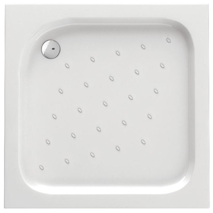 BRODZIK FUNKIA KWADRATOWY, AKRYLOWY, 5 CM GŁĘBOKOŚCI, KOMPAKT, 80X80 CM KTC_042B