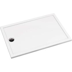 BRODZIK PRIZMA PROSTOKĄTNY BIAŁY AKRYLOWY 80x120 CM  KTJ_084B