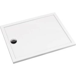 BRODZIK PRIZMA PROSTOKĄTNY BIAŁY AKRYLOWY 90x100 CM  KTJ_085B