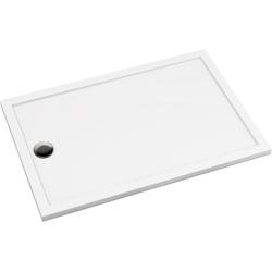 BRODZIK PRIZMA PROSTOKĄTNY BIAŁY AKRYLOWY 80x100 CM  KTJ_086B