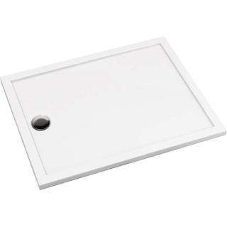 BRODZIK PRIZMA PROSTOKĄTNY BIAŁY AKRYLOWY 80x90 CM  KTJ_089B