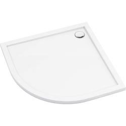 BRODZIK PRIZMA PÓŁOKRĄGŁY BIAŁY AKRYLOWY 90 CM  KTJ_093B