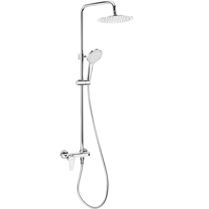 DESZCZOWNICA AGAWA CHROM Z BATERIĄ MIESZACZOWĄ NAC_01QG