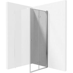 DRZWI KERRIA PLUS JEDNA CZĘŚĆ CHROM 70CM Z POWŁOKĄ SZKŁO TOTALWHITE - NOWOŚĆ  KTSX047P