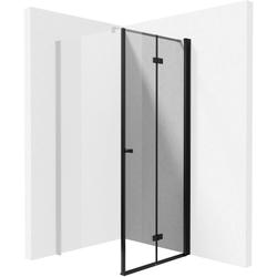 DRZWI KERRIA PLUS JEDNA CZĘŚĆ NERO 70CM Z POWŁOKĄ SZKŁO TOTALWHITE - NOWOŚĆ  KTSXN47P